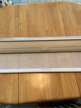 Duel Roller Shades- Beige/White